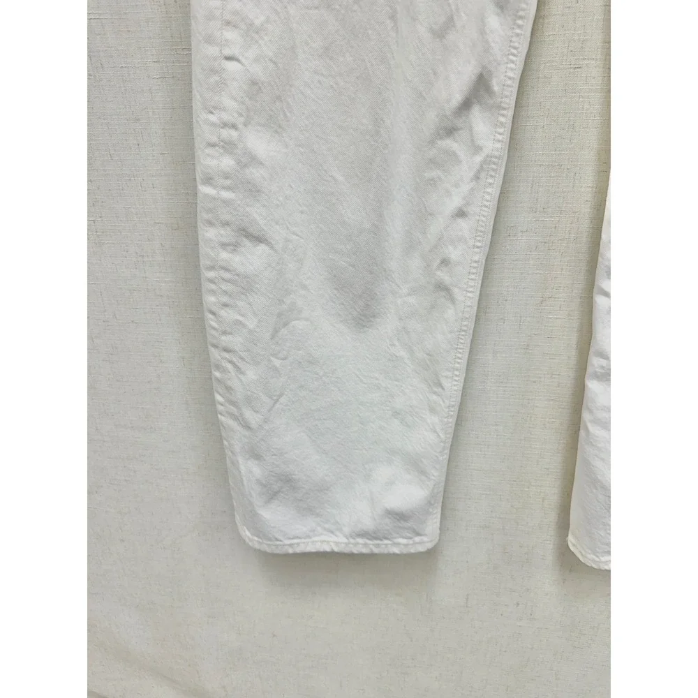 AGOLDE White Low Curve Jean in Milkshake Womens Size 27 100% Cotton A197B-1183